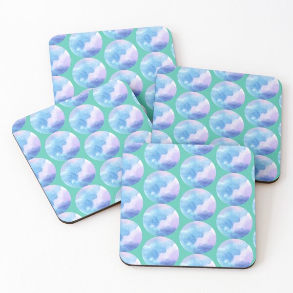 Item preview, Blue watercolor circle designed and sold by lausn.