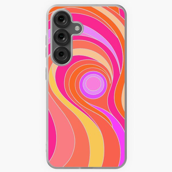 Aperçu de l'œuvre Design rétro psychédélique abstrait rose créée et vendue par Alondra.