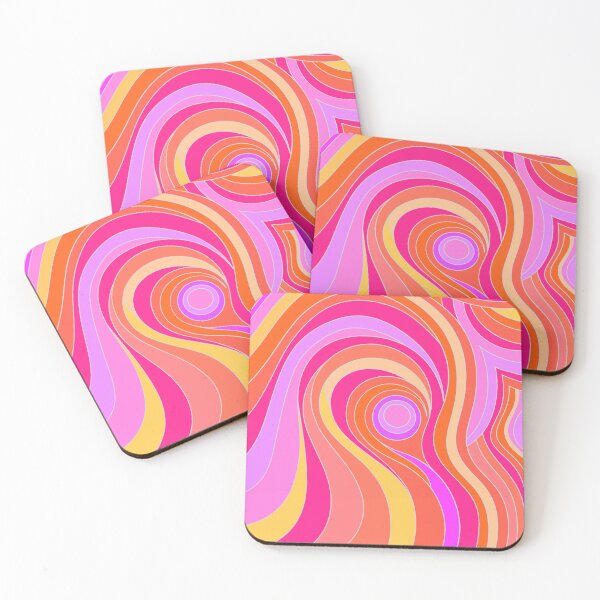 Item preview, Pink Abstract Psychedelic Retro Design designed and sold by Alondra.