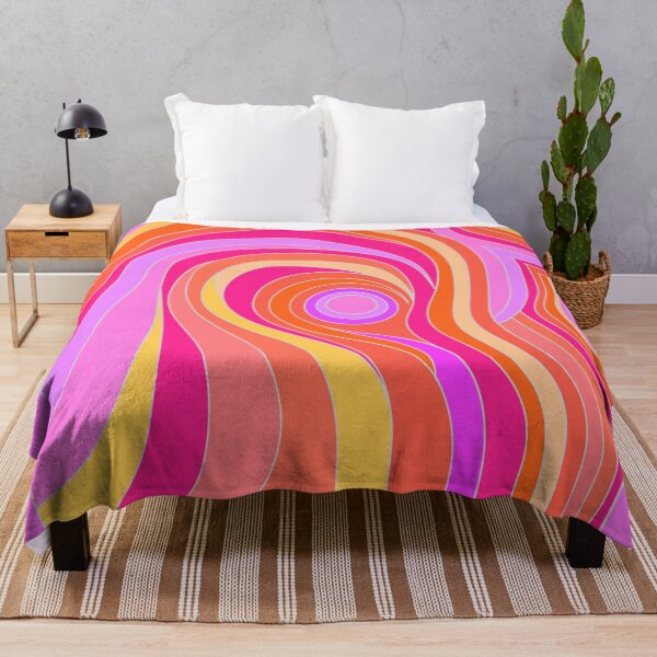 Item preview, Pink Abstract Psychedelic Retro Design designed and sold by Alondra.