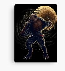 BJJ Werewolf Canvas Print