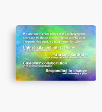 Agile Manifesto Metal Print