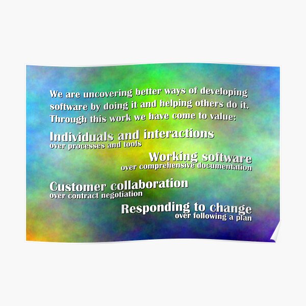 Agile Manifesto Poster