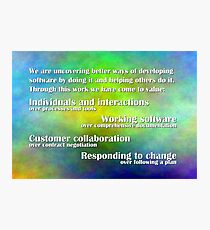 Agile Manifesto Photographic Print