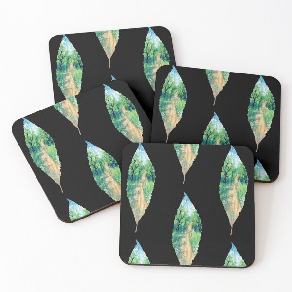 Item preview,  Summer Meadow Path Painting on Willow Leaf designed and sold by Ivy Lily Art.