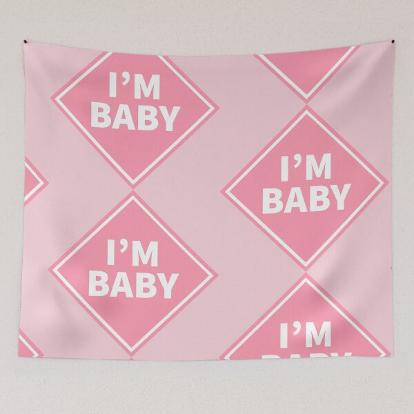 Item preview, I’m The Baby on Board Pink designed and sold by zaykovadesigns.