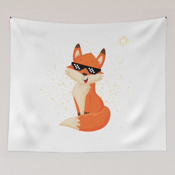 Item preview, the fox wears black glasses designed and sold by Haske ⭐⭐⭐⭐⭐.