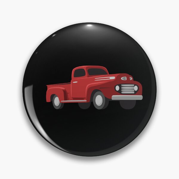 Item preview, Classic Pickup Truck Red on Black designed and sold by Teenker.