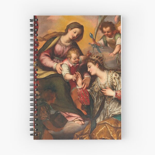 Item preview, The Mystical Marriage of Saint Catherine | Giovanni Battista Paggi | 1615 Renaissance Christian Art designed and sold by CJET.