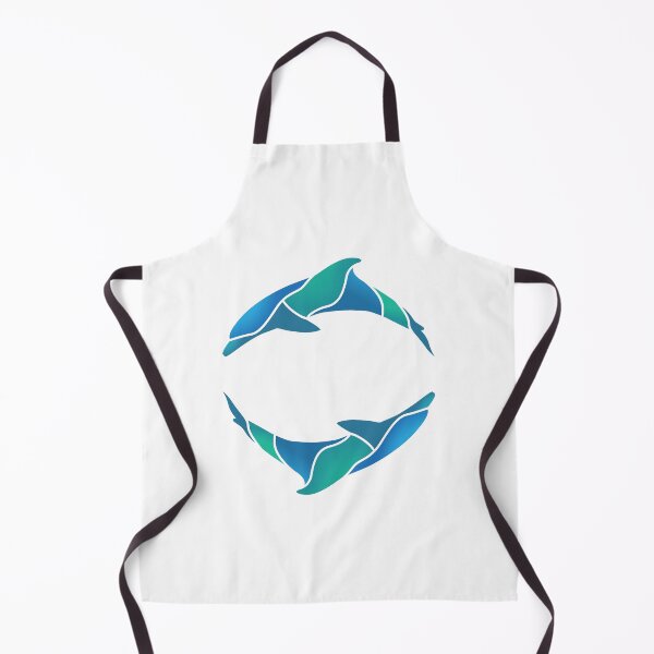 Item preview, Dolphin Circle Aqua Blue | Two Dolphins designed and sold by Teenker.