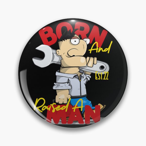 Item preview, BORN AND RAISED A MAN designed and sold by GAADesignz.