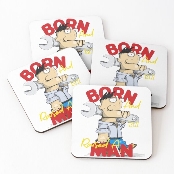 Item preview, BORN AND RAISED A MAN designed and sold by GAADesignz.