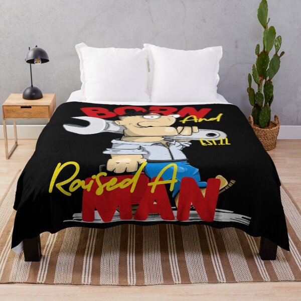 Item preview, BORN AND RAISED A MAN designed and sold by GAADesignz.