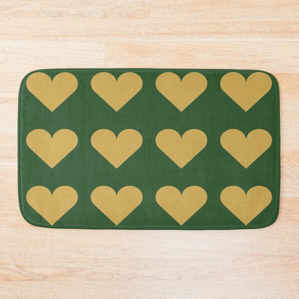 Item preview, Large GOLD and PINE GREEN LOVE HEARTS designed and sold by RachelMacht.