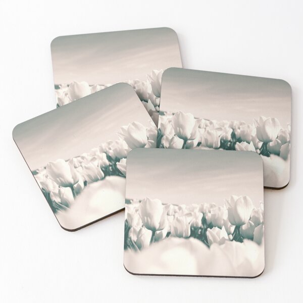 Item preview, White tulips designed and sold by fourretout.