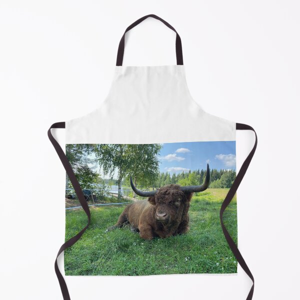 Item preview, Scottish Highland Cattle Bull with big horns 3399 designed and sold by SaarelaHighland.