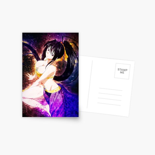 Akeno Himejima High School DxD Anime Girl Drawing Fanart Postcard for Sale  by Spacefoxart