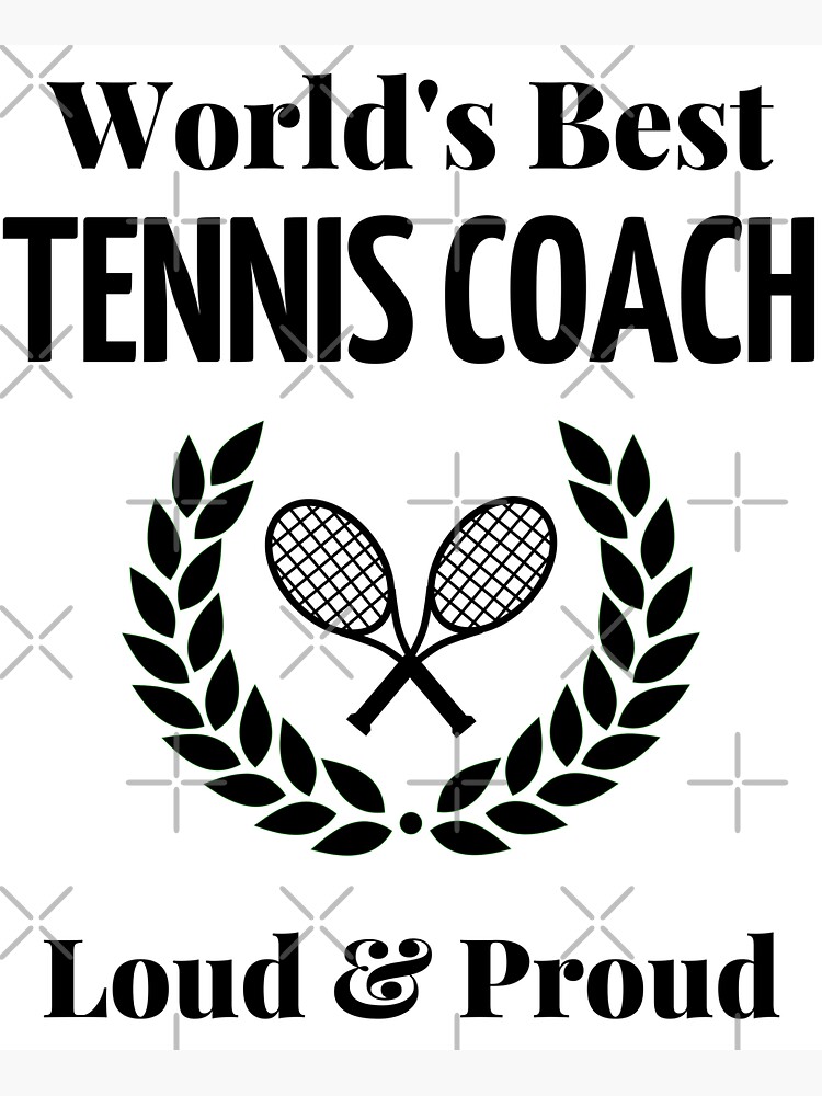 "World's best tennis coach" Sticker for Sale by TheGreenGoat Redbubble