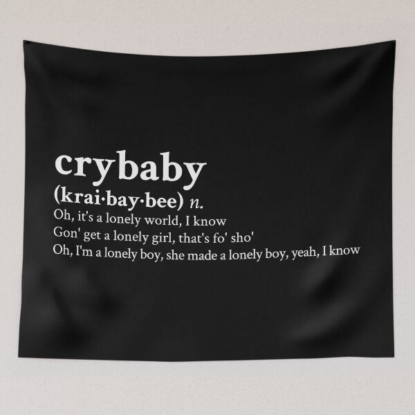 Item preview, Crybaby by Lil Peep designed and sold by StickTheSong.