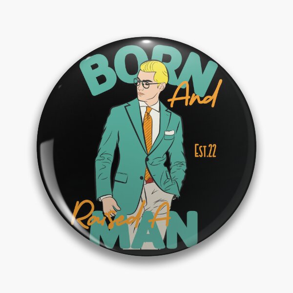 Item preview, BORN AND RAISED A MAN designed and sold by GAADesignz.