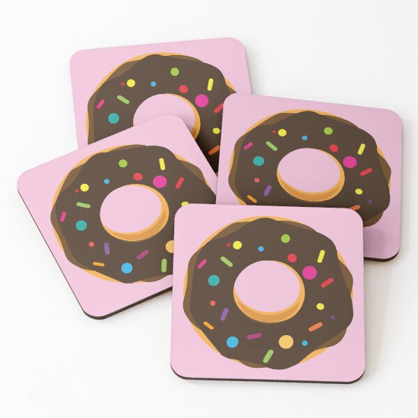 Item preview, Chocolate frosting sprinkles donut kawaii cute pastel colors decorative pattern  designed and sold by Novel-ty.