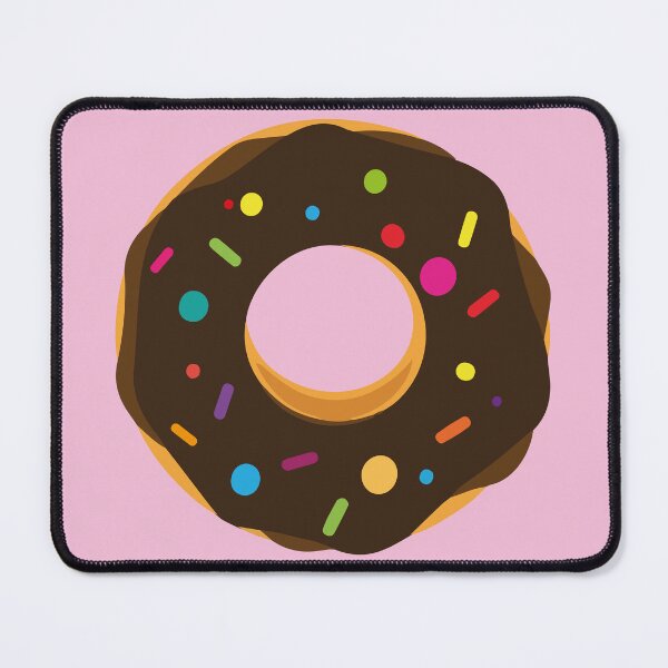 Item preview, Chocolate frosting sprinkles donut kawaii cute pastel colors decorative pattern designed and sold by Novel-ty.