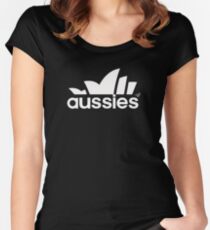 Aussie Sport by Tai's Tees Women's Fitted Scoop T-Shirt