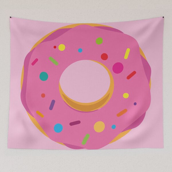 Item preview, Pink frosting sprinkles donut kawaii cute pastel colors decorative pattern  designed and sold by Novel-ty.