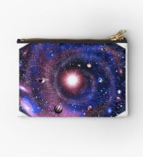 Sechseckige Ansicht des Universums (lila) Täschchen