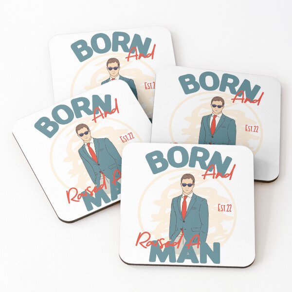 Item preview, BORN AND RAISED A MAN designed and sold by GAADesignz.