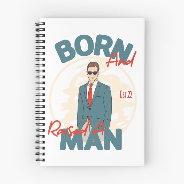 Item preview, BORN AND RAISED A MAN designed and sold by GAADesignz.