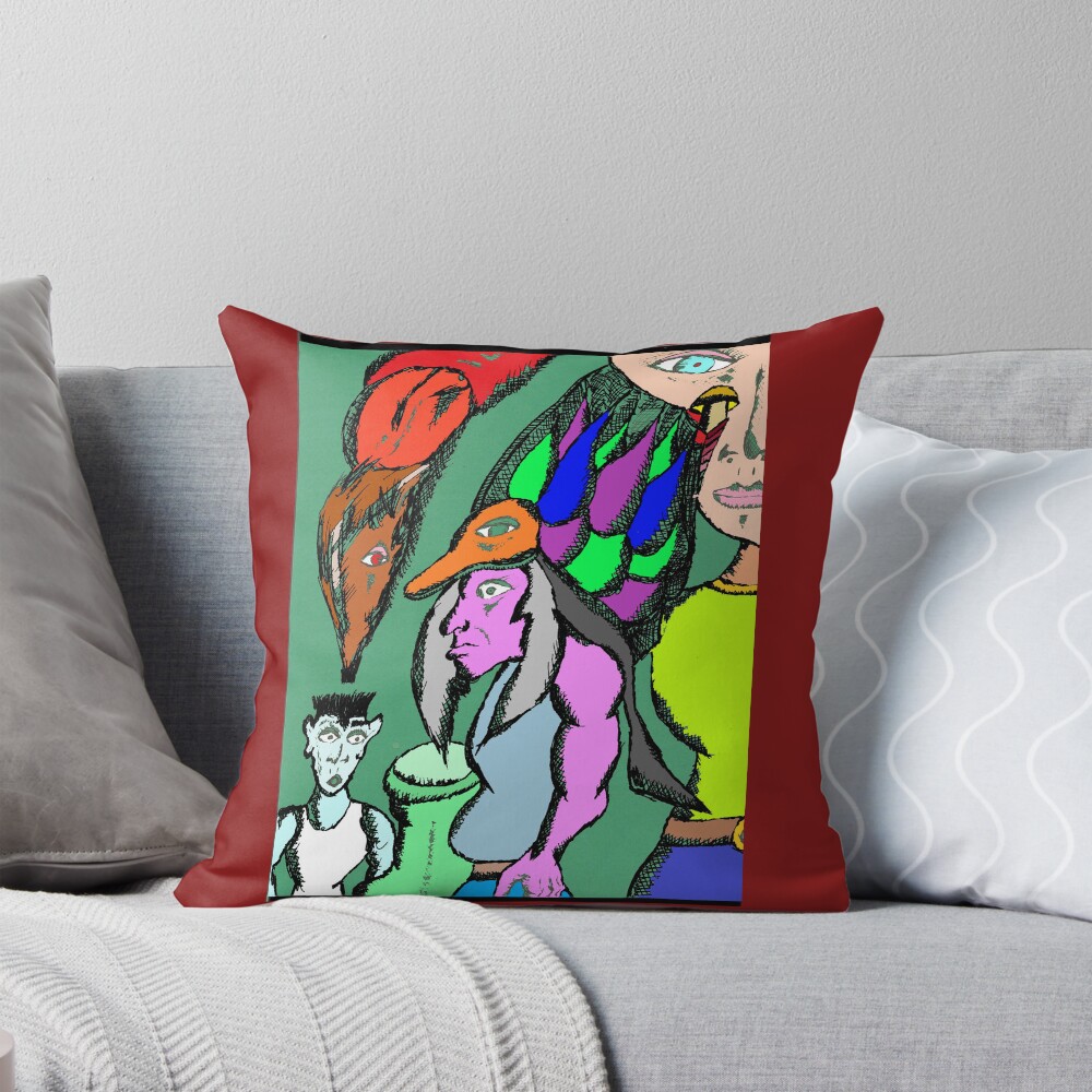 Item preview, Throw Pillow designed and sold by wormink.