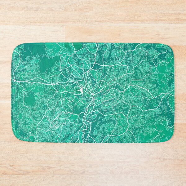 Item preview, Yaounde City Map of Cameroon - Watercolor designed and sold by deMAP.