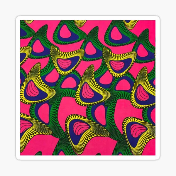 African Textile Pattern Sticker