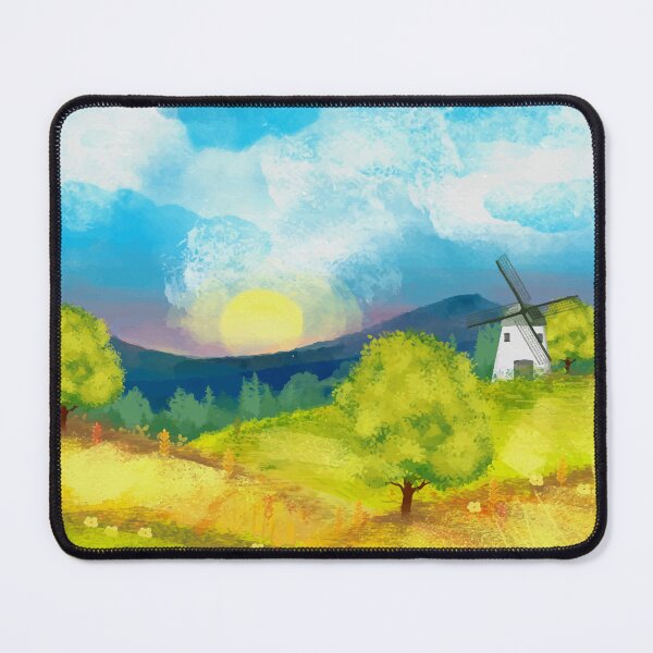 Item preview, Watercolor Farm Landscape 1 designed and sold by parazitgoodz.