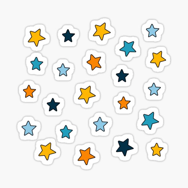 Item preview, Blue and orange mini star pack designed and sold by colleenm2.