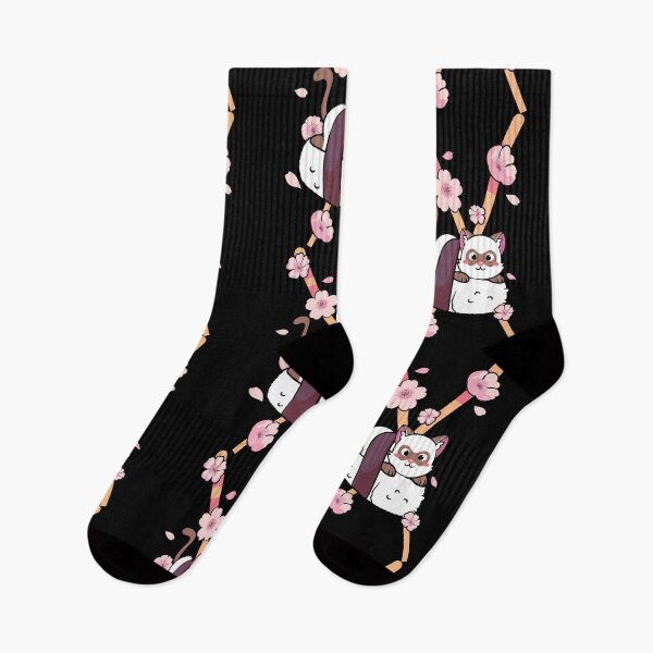 Artikelvorschau, Süß Sushi Japanisch Neko Katze Essstäbchen Kätzchen Kitty Kirschblüte Sakura Blumen Schmetterling Fröhlich Unschuldig Jugendlich Süß Anime Cartoon Comical Food Pop Art Manga entworfen und verkauft von Stephen Scharf.