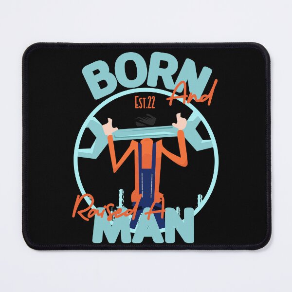Item preview, BORN AND RAISED A MAN designed and sold by GAADesignz.
