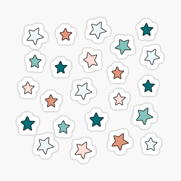retro mini star pack Sticker for Sale by colleenm2