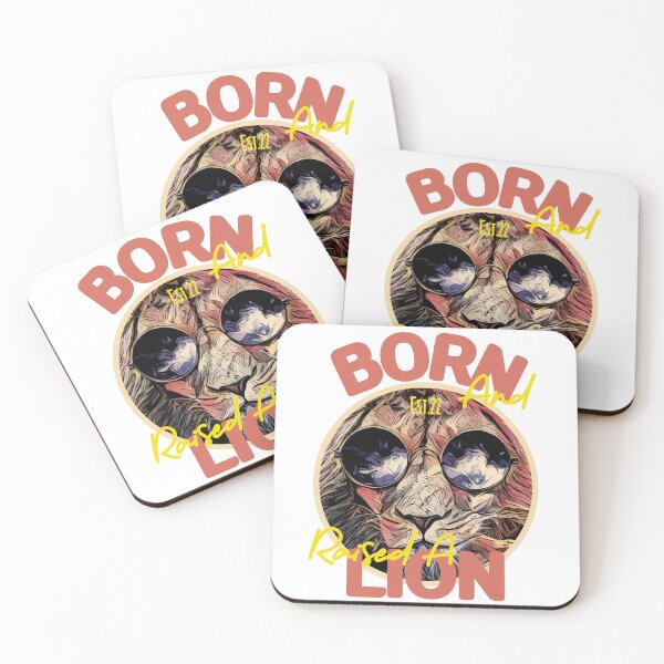 Item preview, BORN AND RAISED A LION designed and sold by GAADesignz.