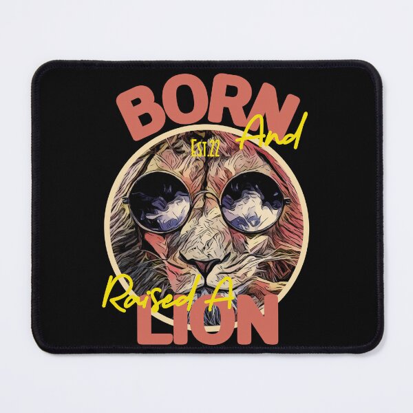 Item preview, BORN AND RAISED A LION designed and sold by GAADesignz.