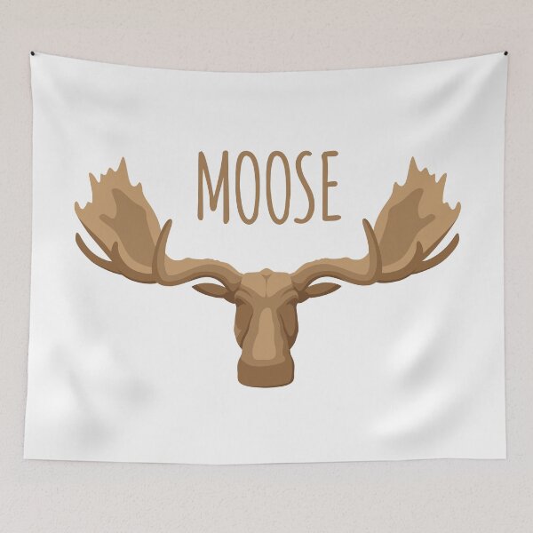 Item preview, Moose Head Illustration Quote designed and sold by Teenker.