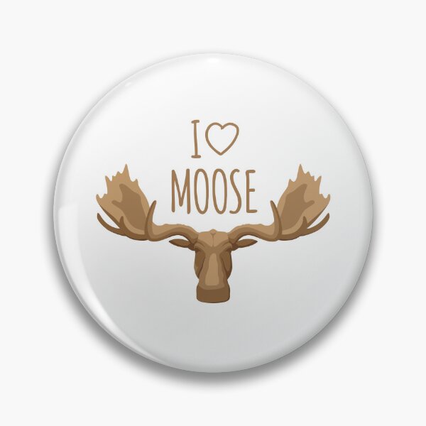 Item preview, I Love Moose | Moose Head Illustration designed and sold by Teenker.