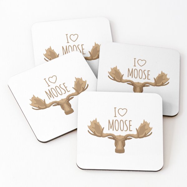 Item preview, I Love Moose | Moose Head Illustration designed and sold by Teenker.