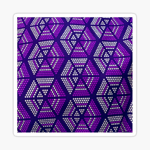 African Textile Pattern Sticker