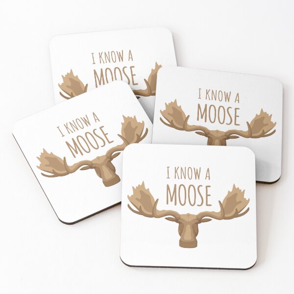 Item preview, I Know A Moose | Moose Head Illustration designed and sold by Teenker.
