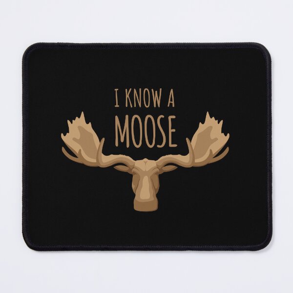 Item preview, I Know A Moose | Moose Head Illustration | Black designed and sold by Teenker.
