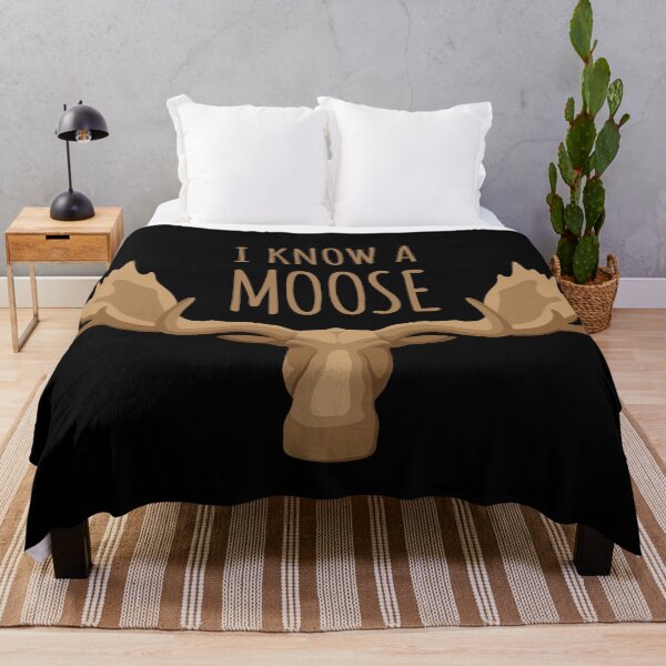 Item preview, I Know A Moose | Moose Head Illustration | Black designed and sold by Teenker.