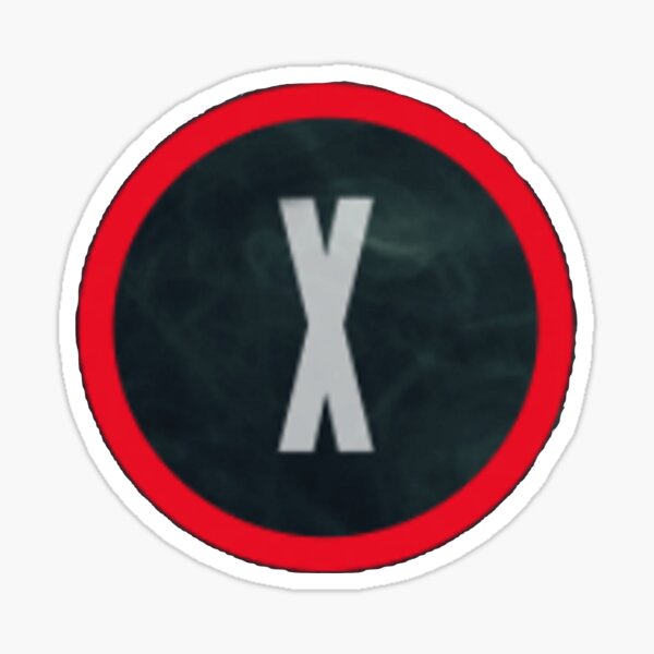 "BLACK or Red ? X file" Sticker for Sale by EMDP Redbubble