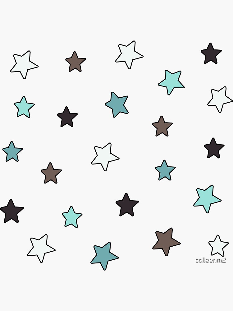 turquoise mini star pack Sticker for Sale by colleenm2